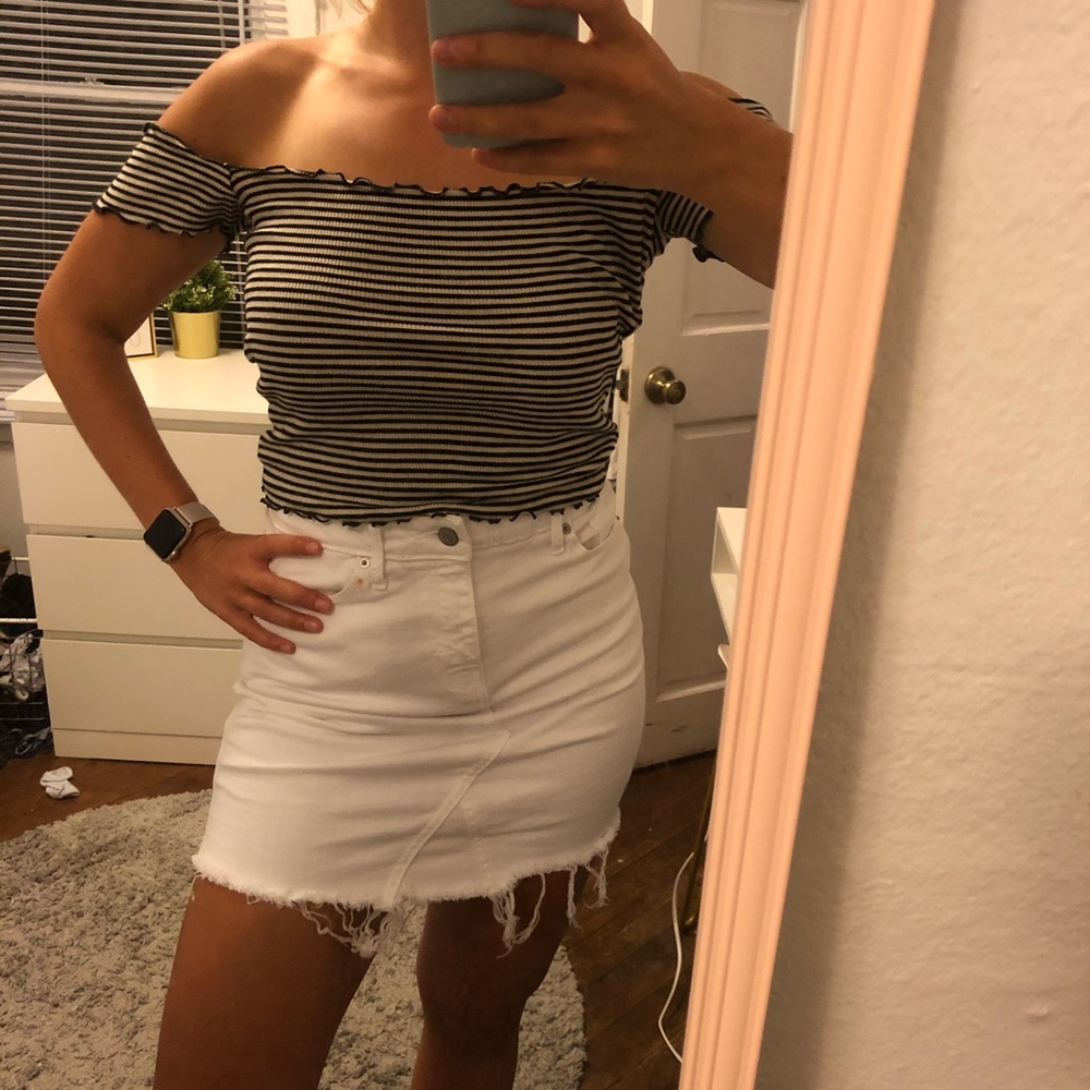 Brandy Melville Striped Crop Top